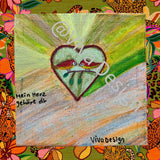 Valentinstag digitale Kunstdruck Geschenkidee